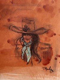 Image 2 of Rust & Turquoise Original