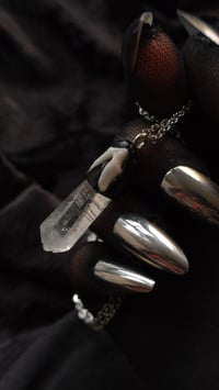 Image 2 of Fox tooth quartz amulet 