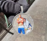 Image 2 of 3D Large Photo Pendant
