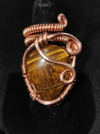 Adjustable Tiger Eye Ring #1, Madagascar