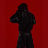 Image 2 of Black Gothic Zip-up Hoodie, A Streetwear Sweatshirt for Men and Women. A Casual Outerwear Perfect fo