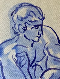 Image 2 of Watercolour ~ Blue Boys XXIV