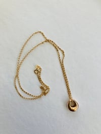 Image 1 of Organic 9ct Y gold pendant on 9ct gold chain