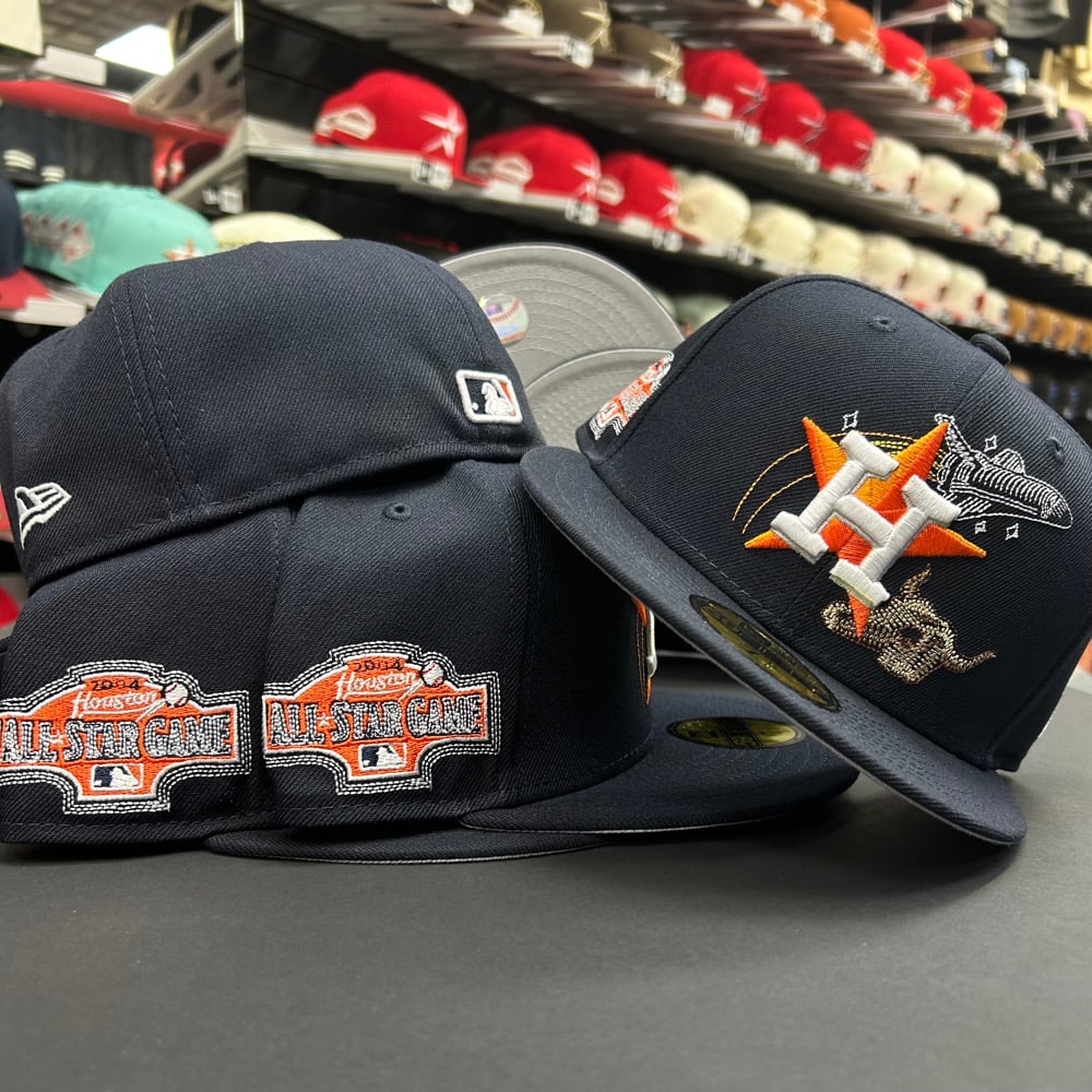 New Era 59Fifty Navy-🍊State Stitch 