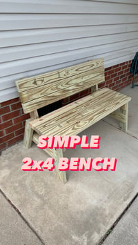 Image 2 of 2x4 Bench Plans