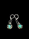 Encased Blue Opal earrings 