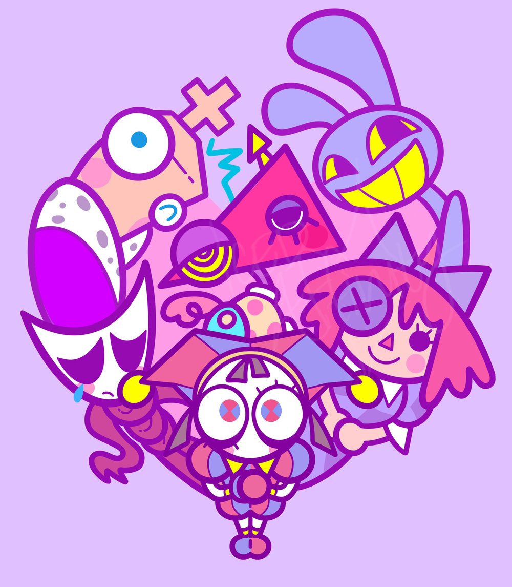 Image of Pomni and Friends T-Shirt