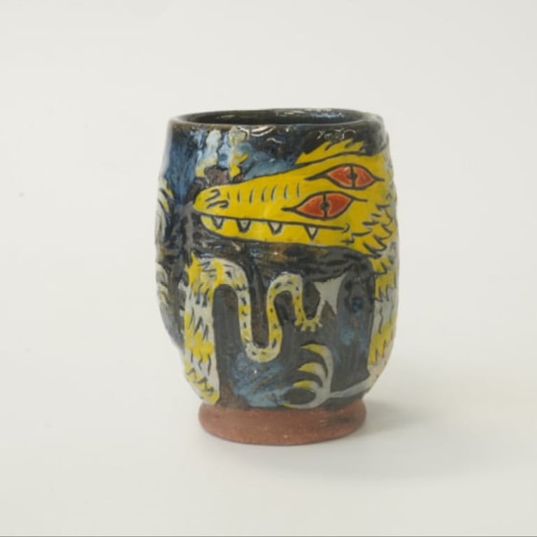 Yellow dragon tumbler