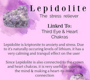 Image of Lepidolite Tumbled Stone