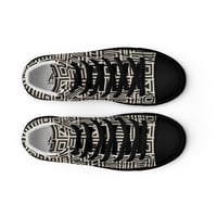 Image 12 of ATINRA Women’s high top canvas shoes