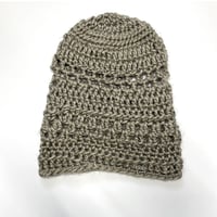 Image 2 of KROCHET KIDS INTL. taupe crochet beanie
