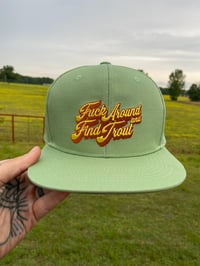 Image 3 of Limited Green Fuck Around Snap Back