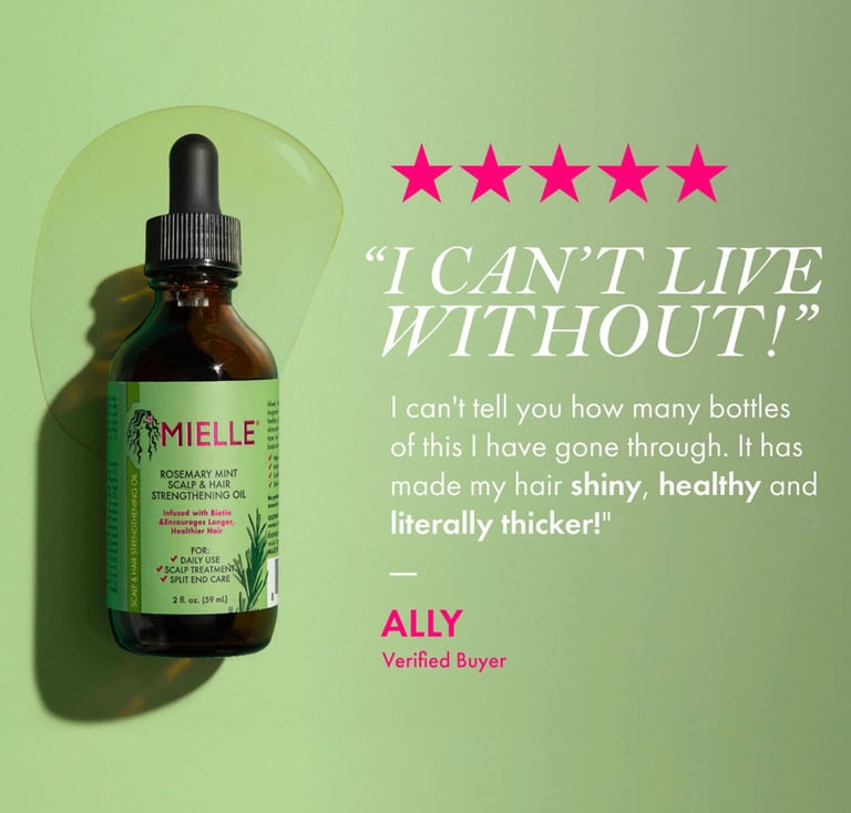 Mielle mosemary mint hair grow oil Image 7