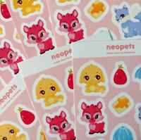 Image 1 of Neopets Sticker Sheet