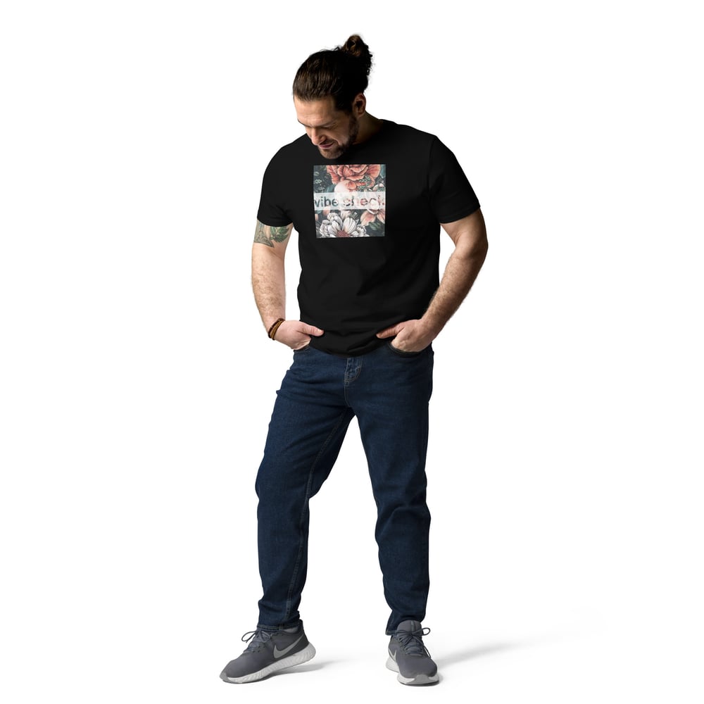 baskets vibe checck unisex organic cotton t-shirt
