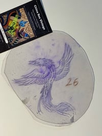Image 1 of Malone Stencil Phoenix Vintage Acetate 6”