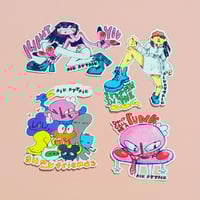 Image 1 of ack attack self titled stickers