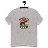 Image 12 of Unisex classic tee, Easily Distracted By Horses Tee