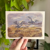 Image 3 of flying herons print