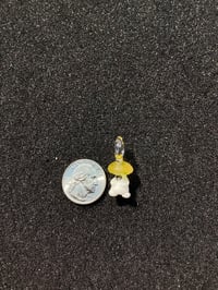 Image 2 of Translucent yellow mushroom character pendant 