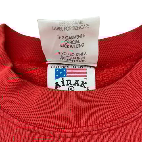 Image of Original 90’s Nervous Records embroidered logo sweatshirt: Size XL