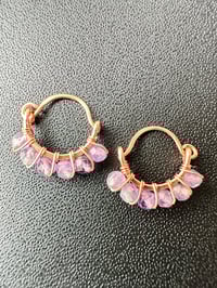 Image 2 of Amethyst Swing Earrings