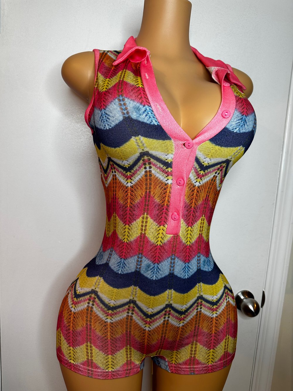 Color Block Romper 