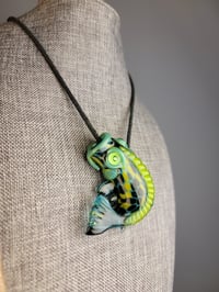 Image 2 of Aqua Green Koi Fish Pendant