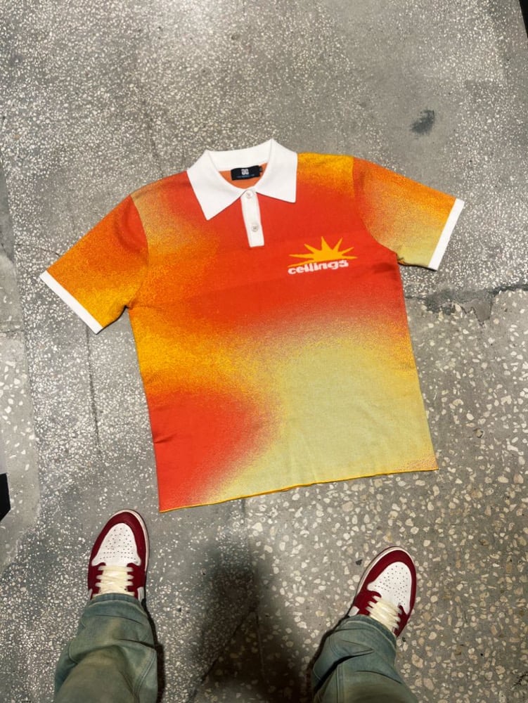 Glass Ceilings Rêve Knitted Polo - Sunrise