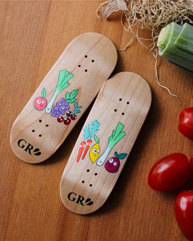 "handpainted vegetables"