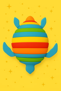 Image 2 of Sensory Turtle Fidget Toy / Multiple Colors.