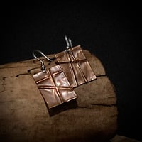 Image 1 of Grace Lines Copper Earrings 