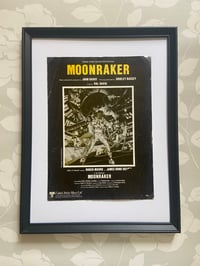 Image 1 of Moonraker, James Bond film, framed 1979 vintage sheet music 