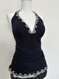 Image 2 of Vintage black halter top // L