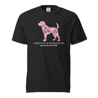 Image 1 of Christian Waterfowlers Pink Camo Lab Camo Unisex garment-dyed heavyweight t-shirt