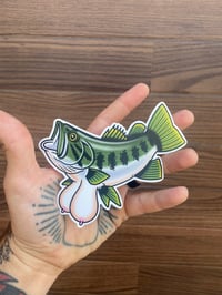 Image 1 of Bass and Titties Full Size Sticker