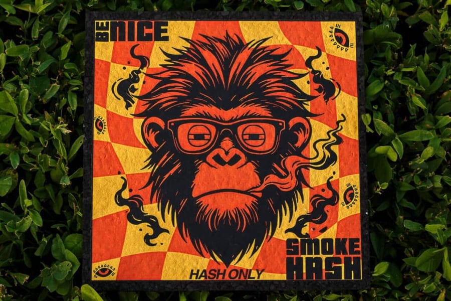 Image of Heady Ape - Be Nice. Smoke Hash. Dab Mat (Limited Edition)