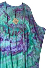 Image 4 of M Long Woven Kimono in Nebula Spiral Ice Dye