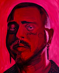 Image 2 of Post Malone “CARMINE CONSIGLIERE” 24”x30” OG PAINTING