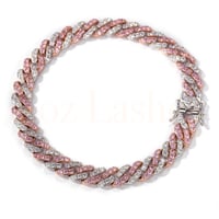 Image 1 of Two Tone Cuban link Bracelet