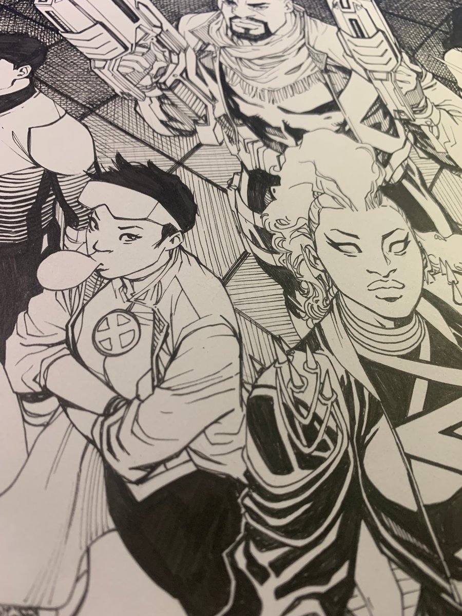 Image of XMEN VOICES #1 COVER original art