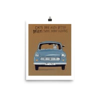 Image 2 of CATS ARE MUCH BETTER DRIVERS THAN MANY HUMANS POSTER
