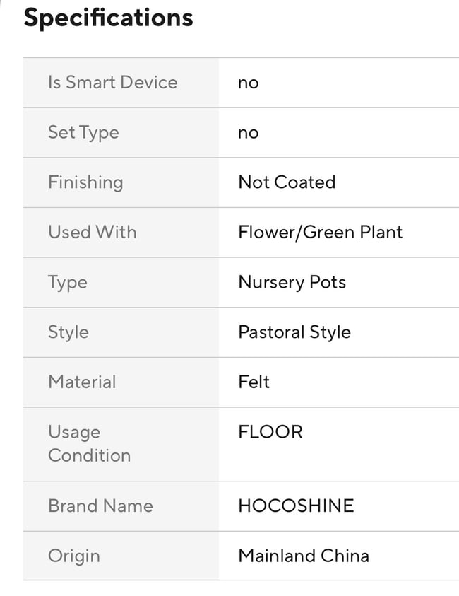 1PC Felt Potato Planting Bag