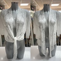 Image 3 of Crochet Floral Pattern Viscose Shurg
