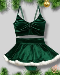 Image 1 of Festive collection - Velvet Vixon Set - Green