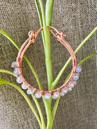 Aquamarine (Copper) Swing Earrings