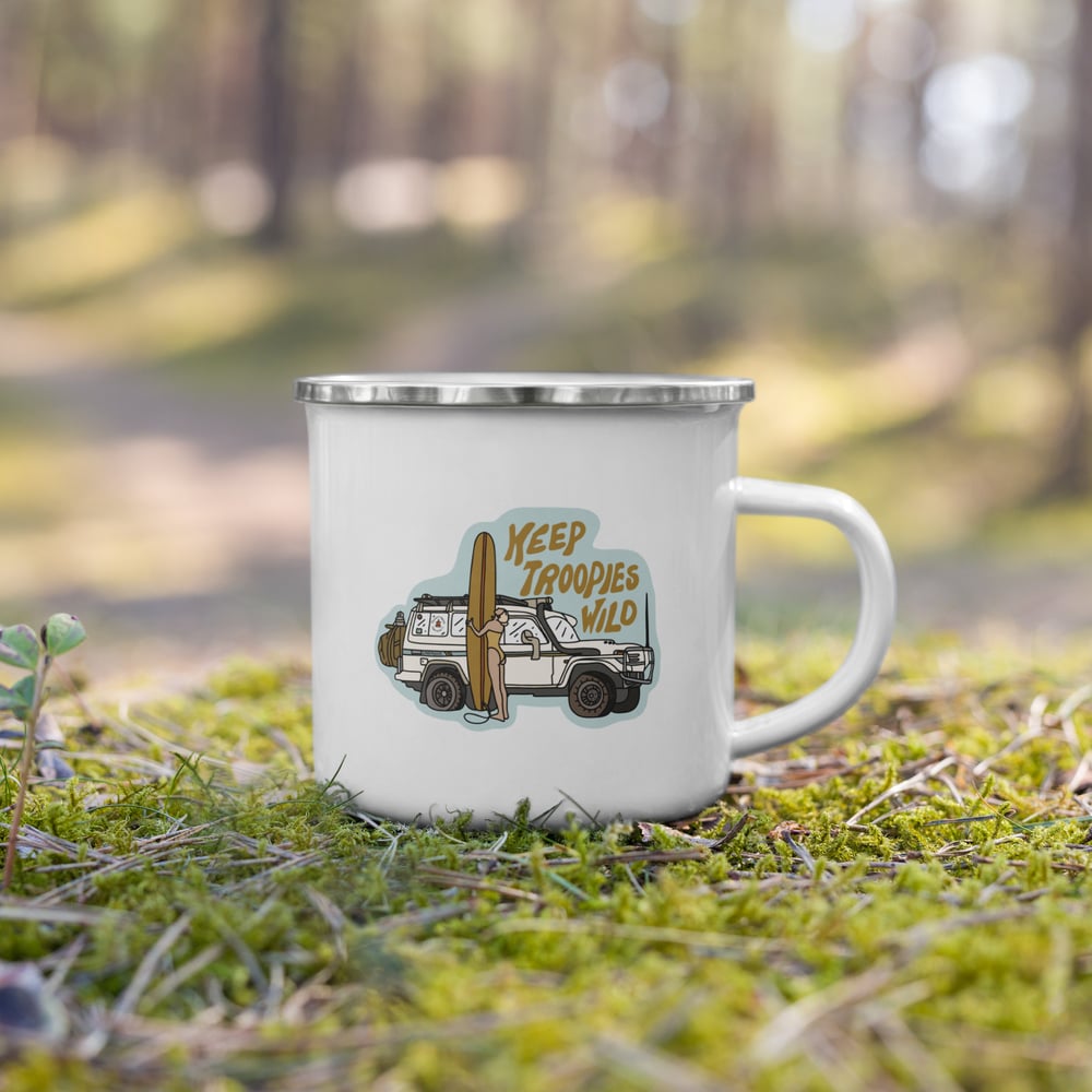 Image of Keep Troopies Wild Enamel Mug