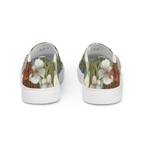 Image 3 of Colorful Botanical Plants Art Nouveau Women’s Slip-On Canvas Shoes