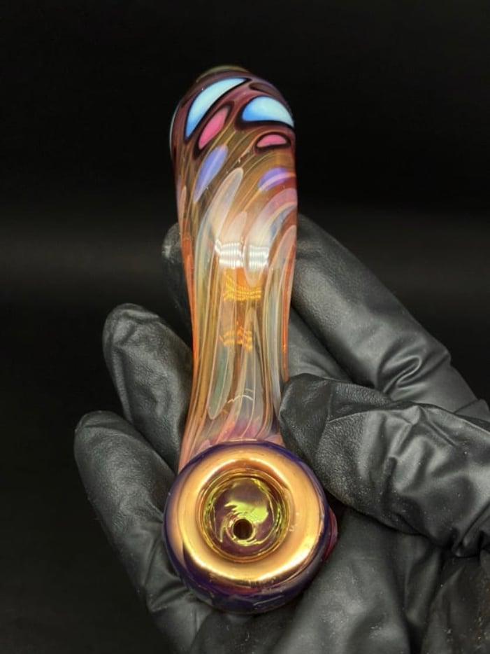 Long Purple Gold Rainbow  Image 5