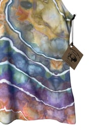 Image 6 of ♻️ UPCYCLED L Soft Knit Sleeveless Top in Muted Geode Ice Dye